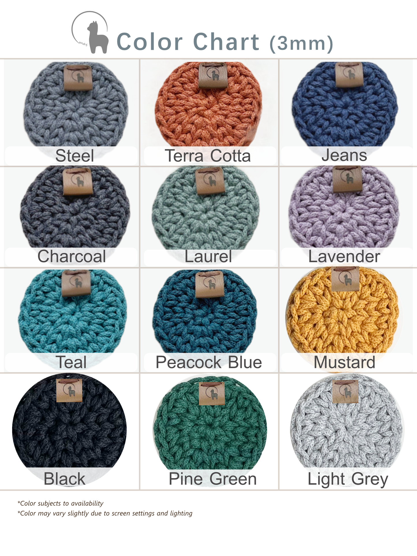 6" Square Crochet Basket - Cotton Napkin Holder & Catch-all Tray