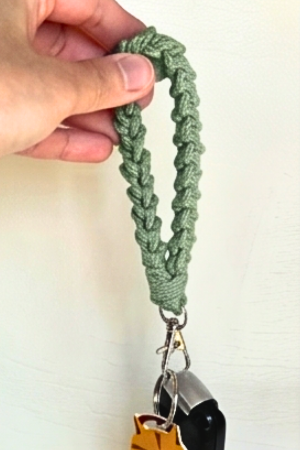 Handmade Crochet Key Fob Wristlet- 2 Length Options
