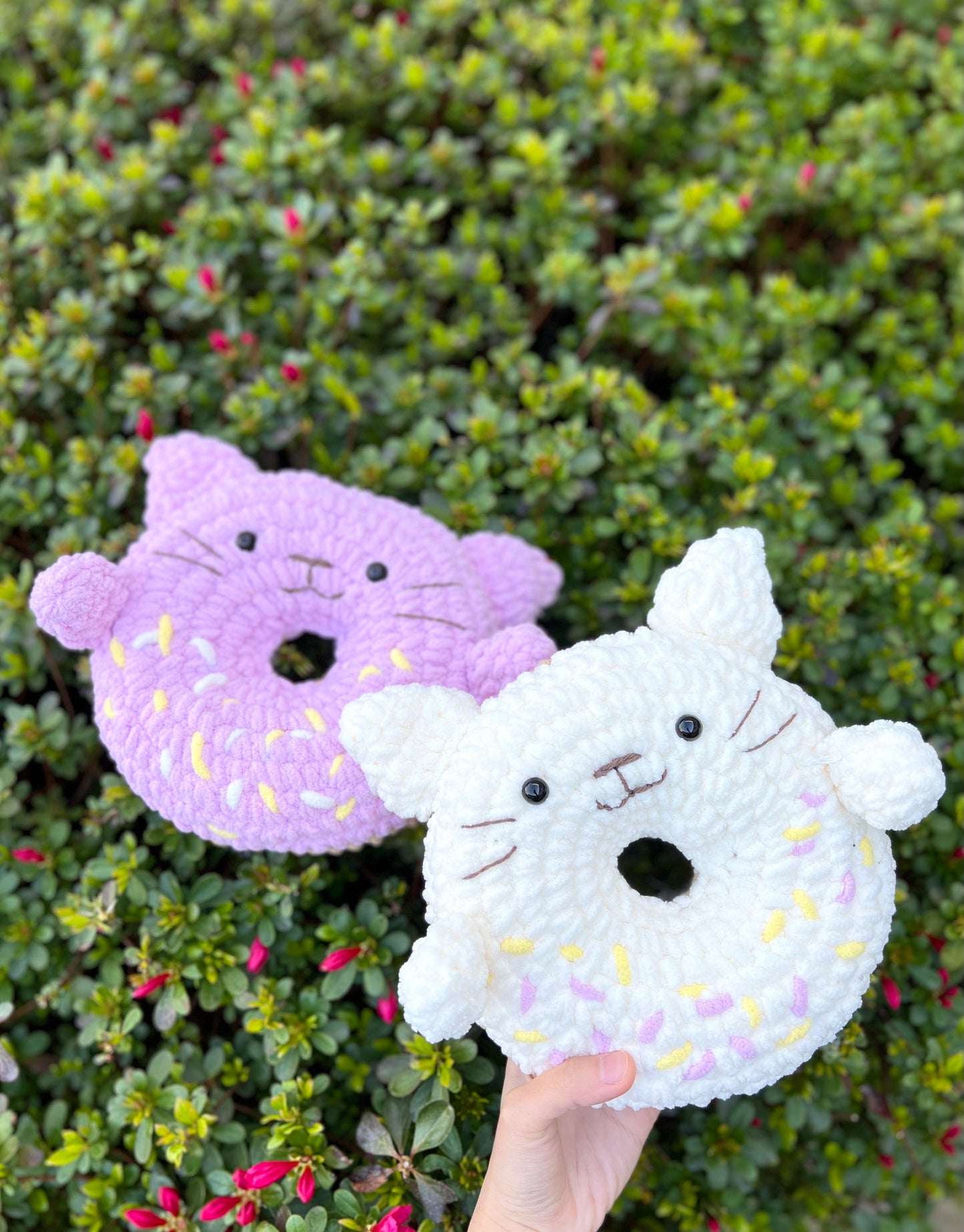 Donut Cat Plushie Crochet Pattern - Instant Download PDF