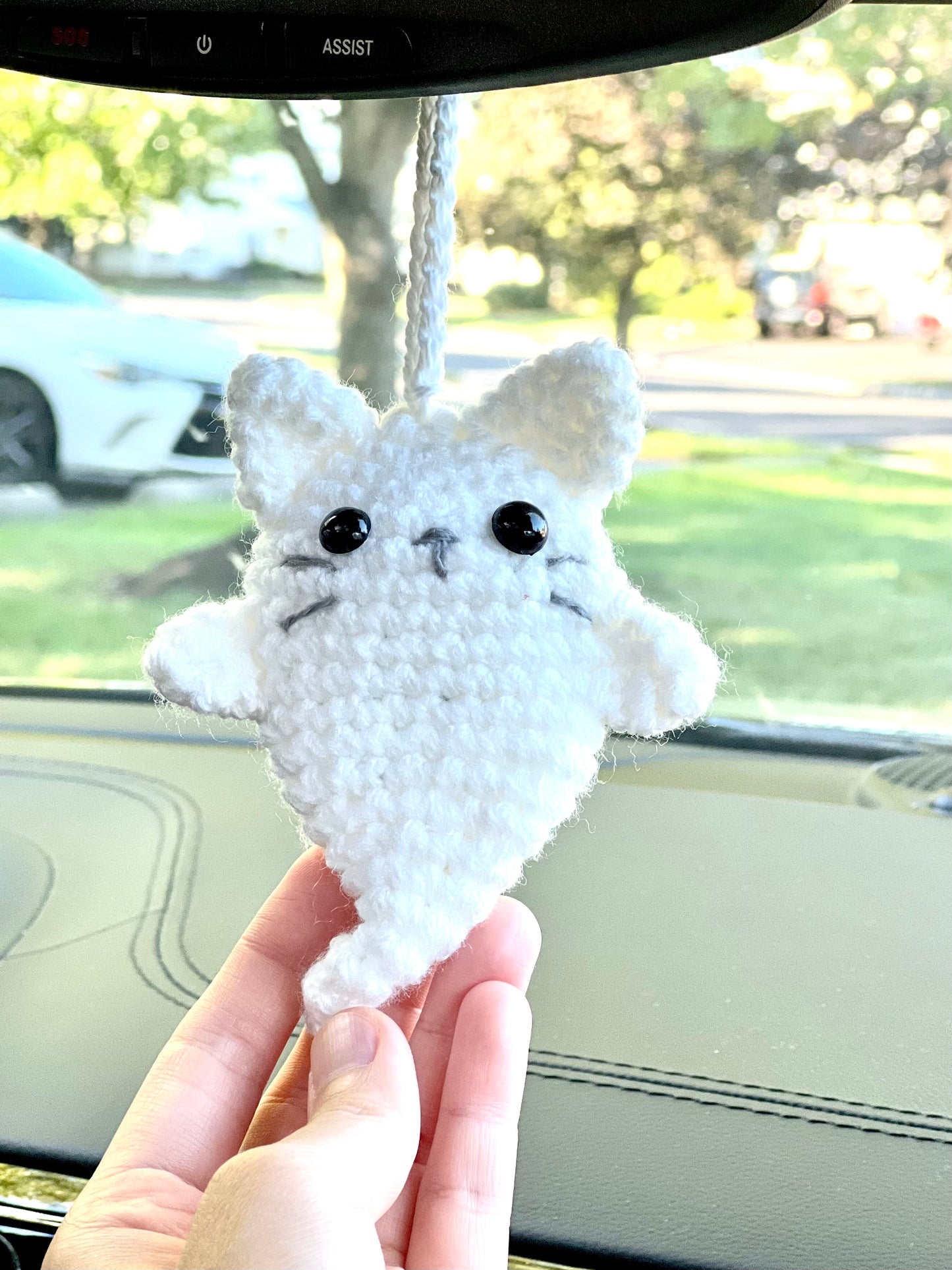 Ghost Cat Pocket Doll Crochet Pattern - Instant Download PDF