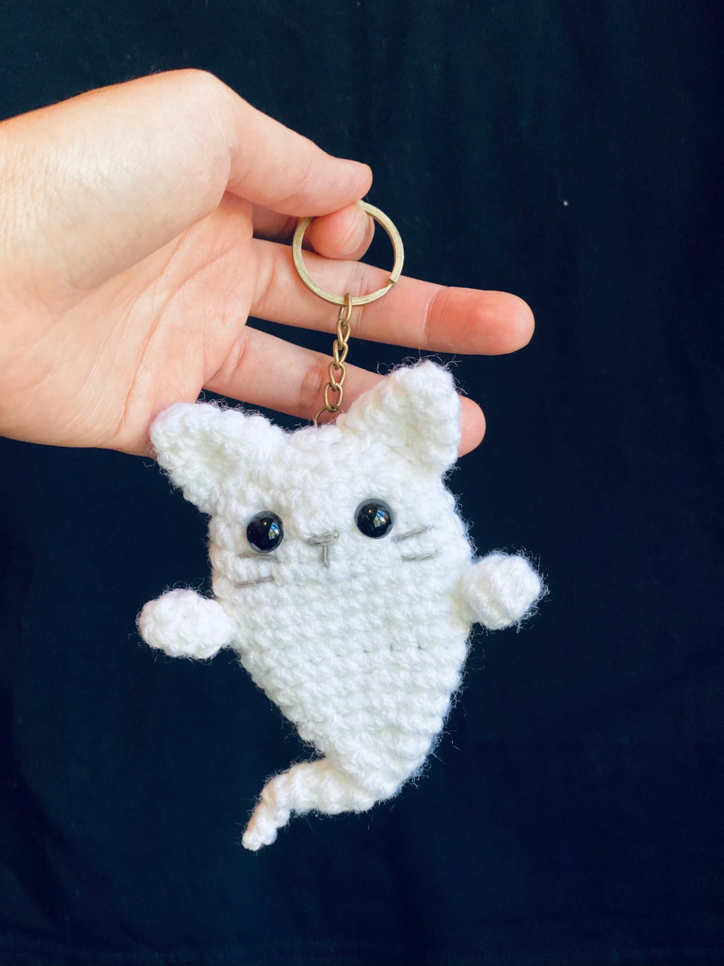 Ghost Cat Car Charm