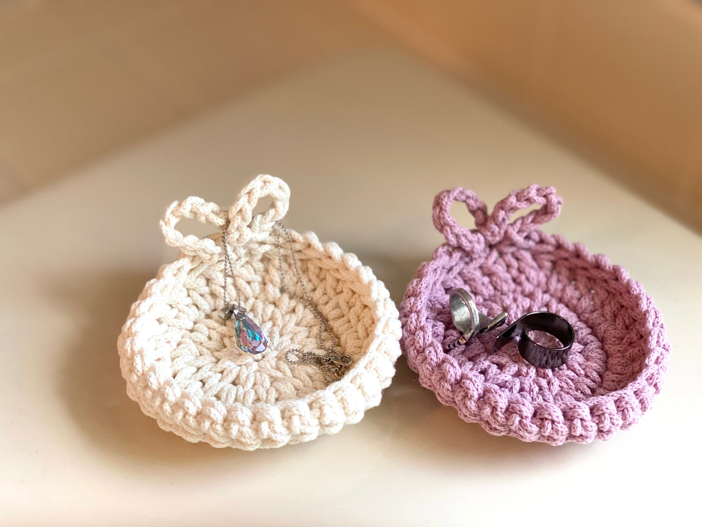 Amour Trinket Dish Crochet Pattern - Instant Download PDF