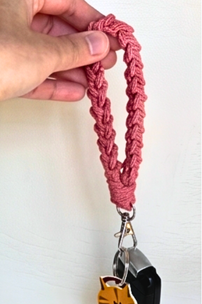 Handmade Crochet Key Fob Wristlet- 2 Length Options