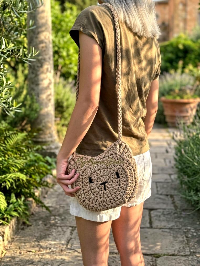 2 Sizes Cat Bag Crochet Pattern with Adjustable Handle (Digital Download & Video Tutorial)