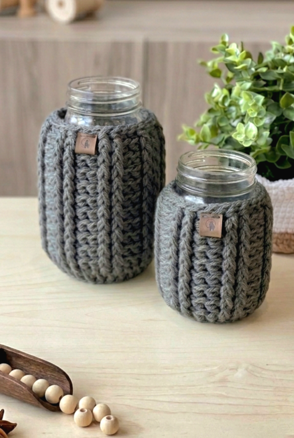 Hand-crocheted Mason Jar Cozy (Pint/ Quart)