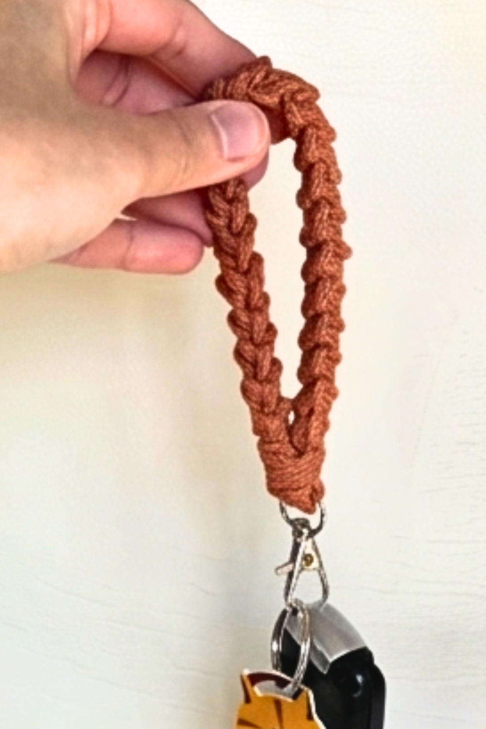 Handmade Crochet Key Fob Wristlet- 2 Length Options