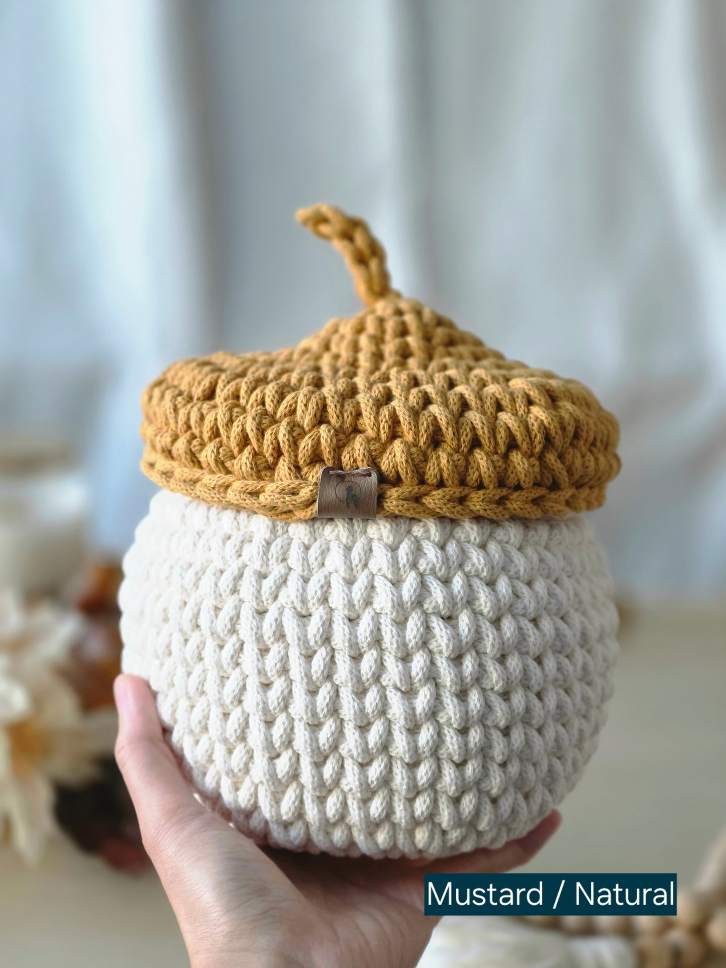 Acorn Basket (Large or Small) - Fall Home Decor