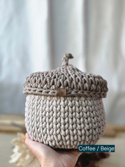 Acorn Basket (Large or Small) - Fall Home Decor