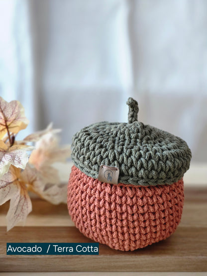 Acorn Basket (Large or Small) - Fall Home Decor