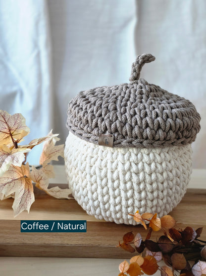 Acorn Basket (Large or Small) - Fall Home Decor