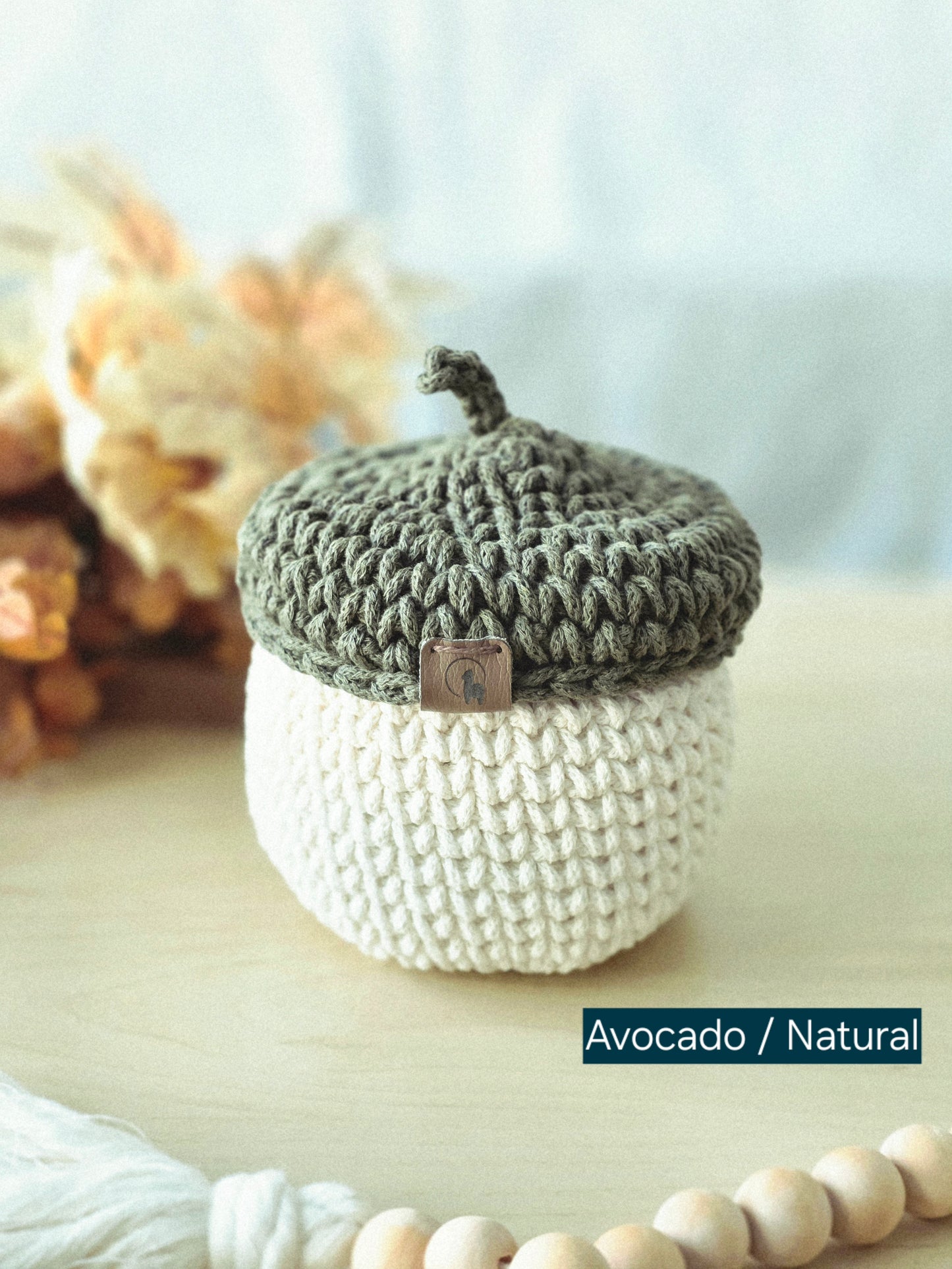 Acorn Basket (Large or Small) - Fall Home Decor
