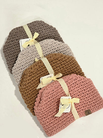Crocheted Square Tissue Box Cover - Modern Cotton Boutique Box Sleeve