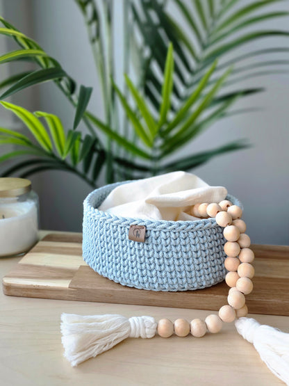 Round Crochet Nesting Basket (3 sizes)