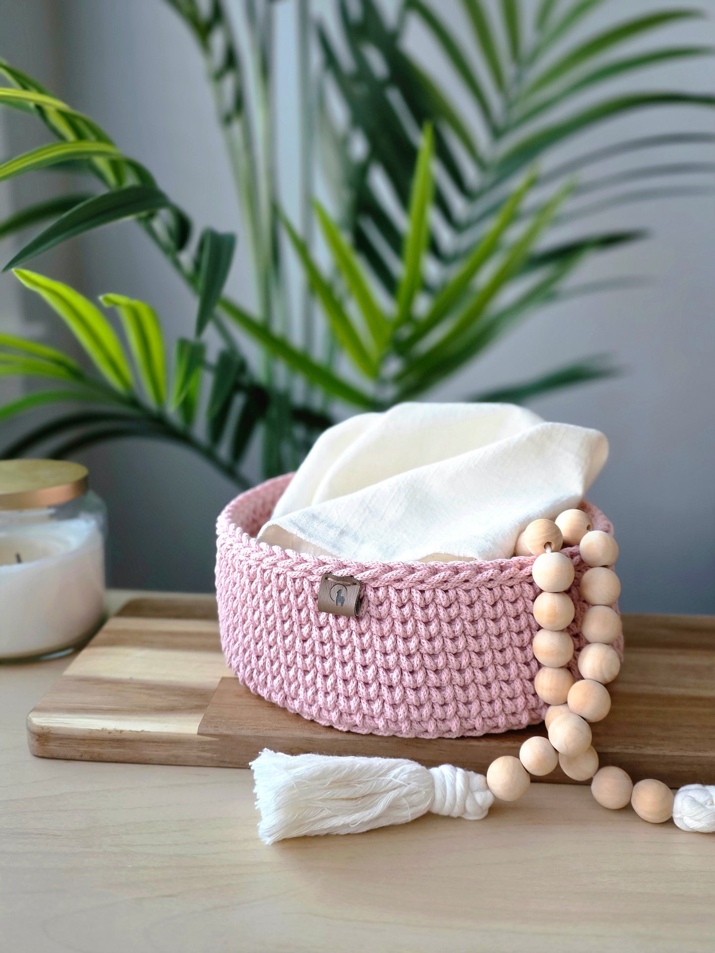 Round Crochet Nesting Basket (3 sizes)