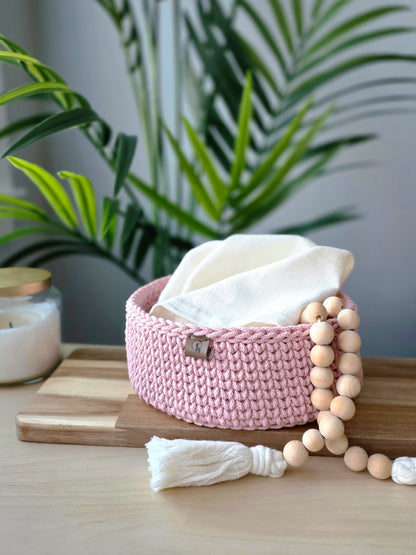 Round Crochet Nesting Basket (3 sizes)