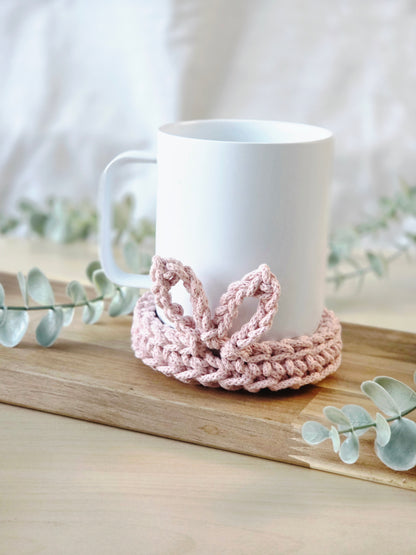Hand-crocheted Bunny Coasters- Set of 4, 6 or 8