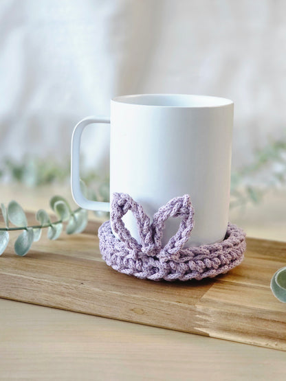 Hand-crocheted Bunny Coasters- Set of 4, 6 or 8