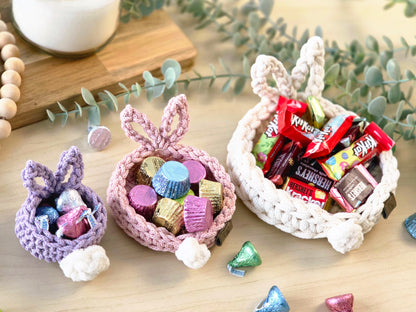 Bunny Coaster in 2 sizes Crochet Pattern PDF + Video Tutorial