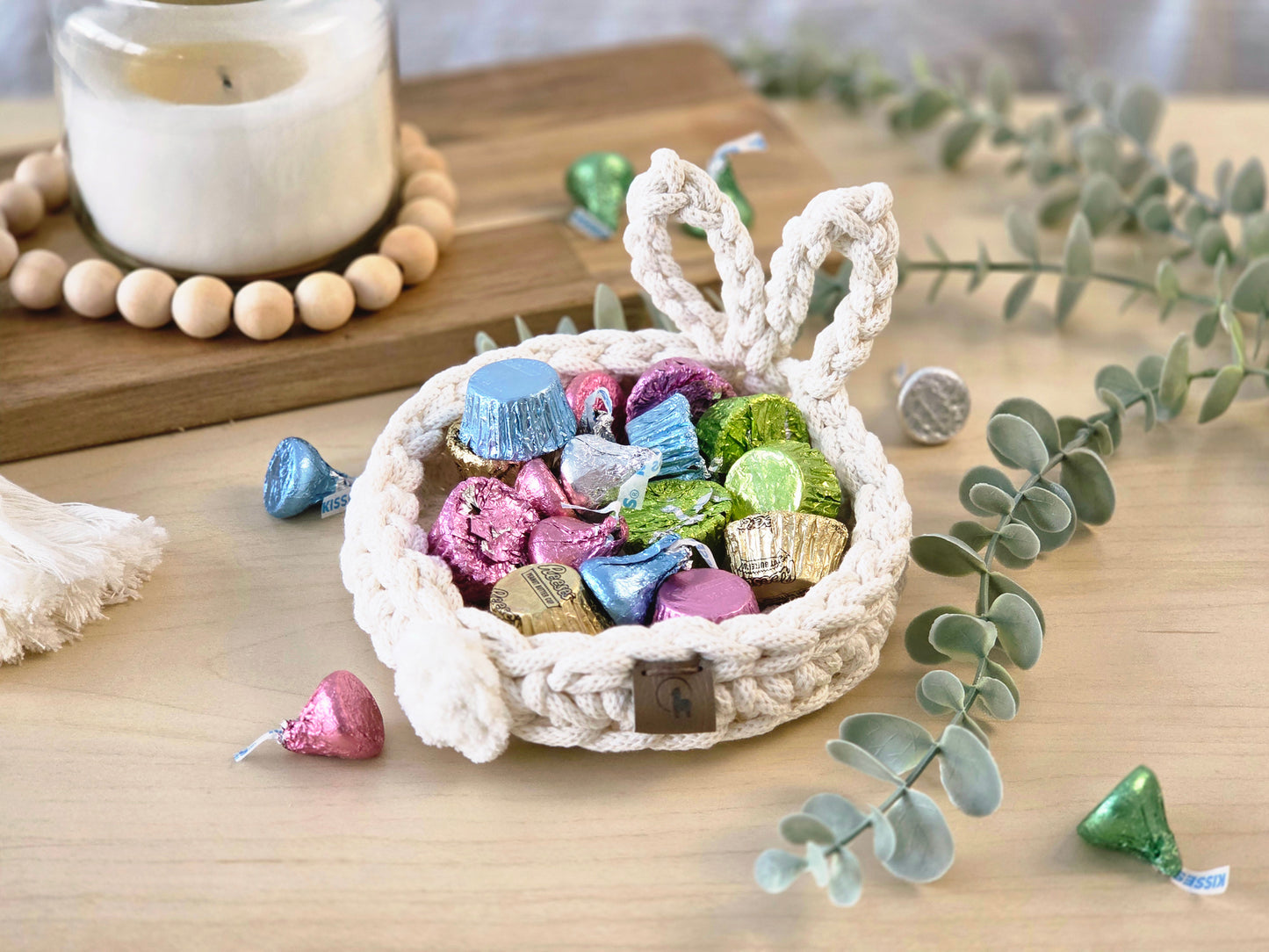 Bunny Coaster in 2 sizes Crochet Pattern PDF + Video Tutorial