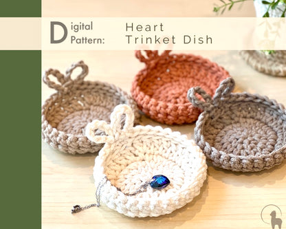Amour Trinket Dish Crochet Pattern - Instant Download PDF
