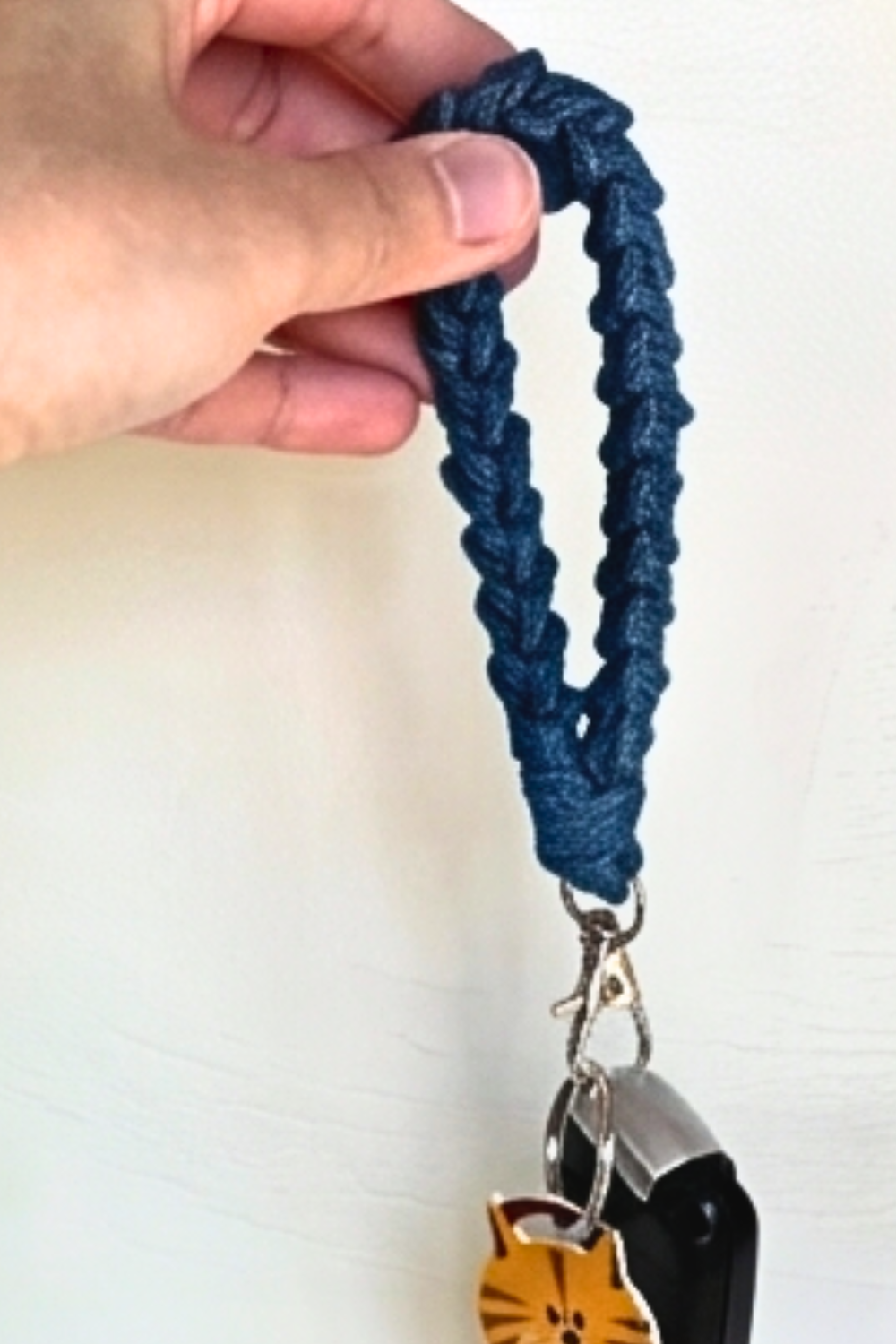 Handmade Crochet Key Fob Wristlet- 2 Length Options