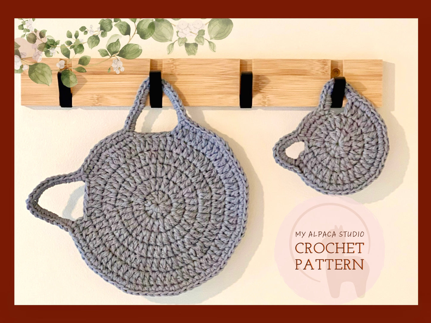 Cat Potholder & Dish Scrubby Crochet Pattern - Instant Download PDF