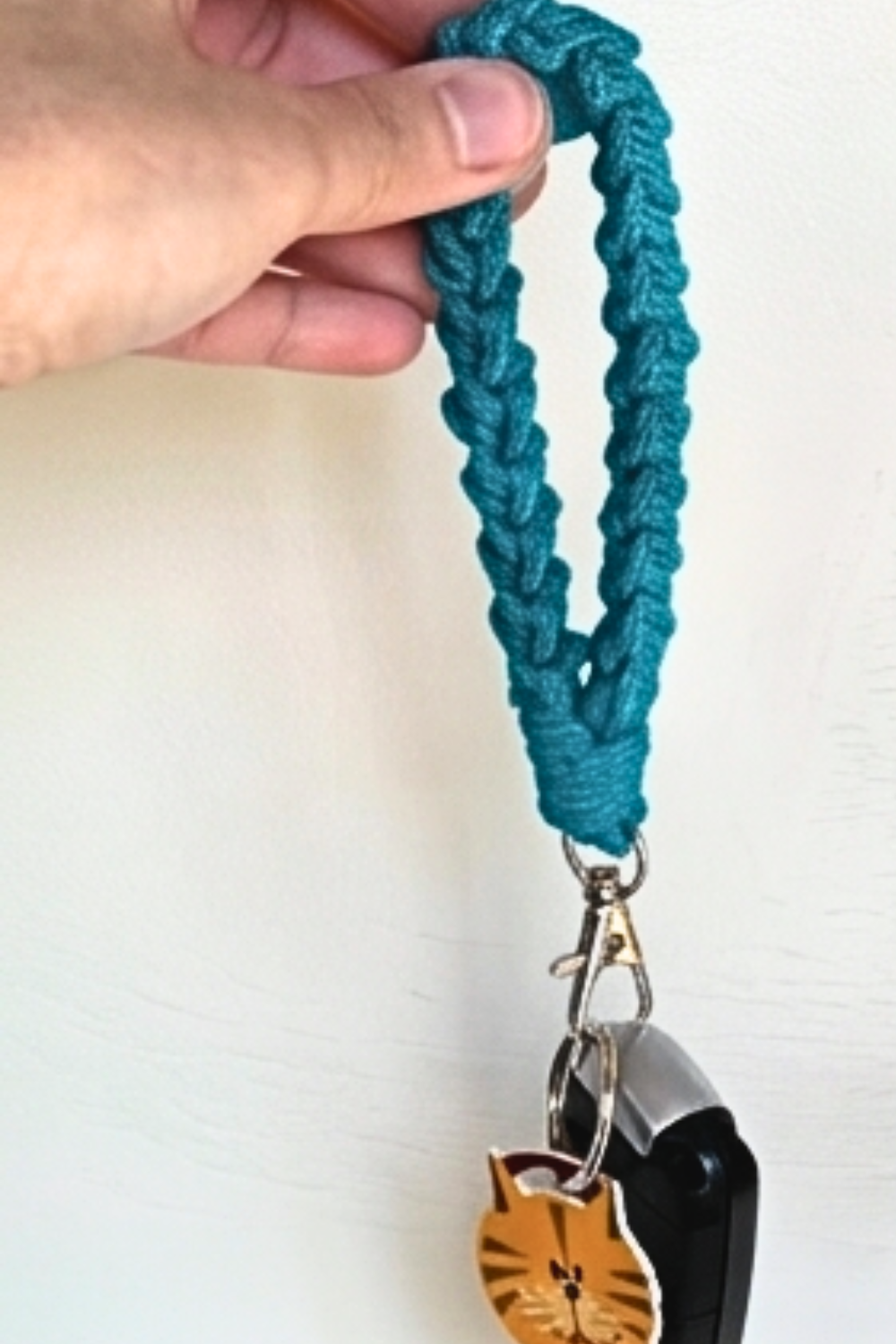 Handmade Crochet Key Fob Wristlet- 2 Length Options