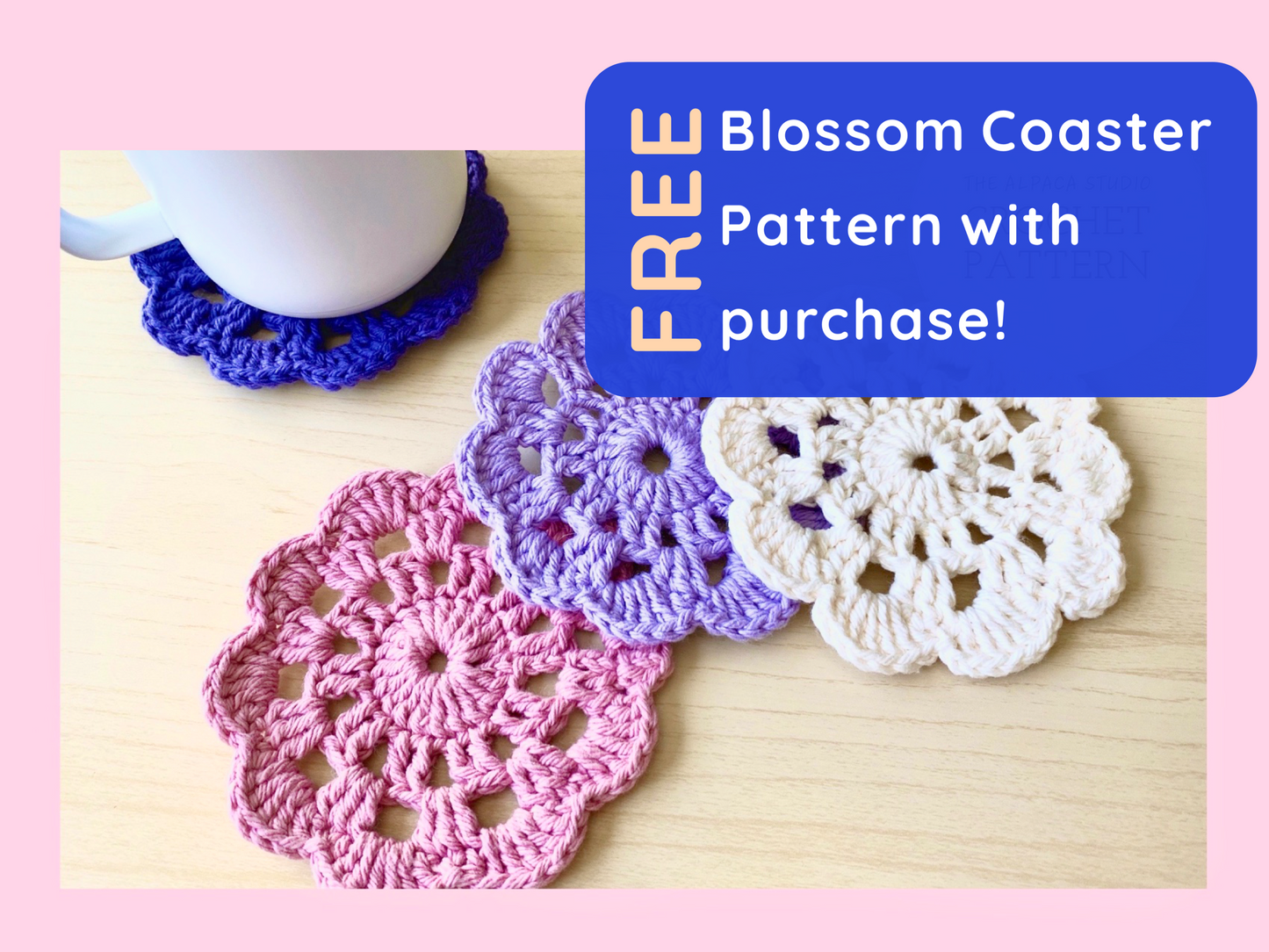 Blossom Placemat Crochet Pattern - Instant Download PDF