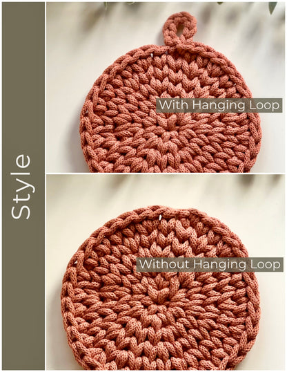 Verdura Hot Pad in 3 sizes Crochet Pattern - Instant Download PDF