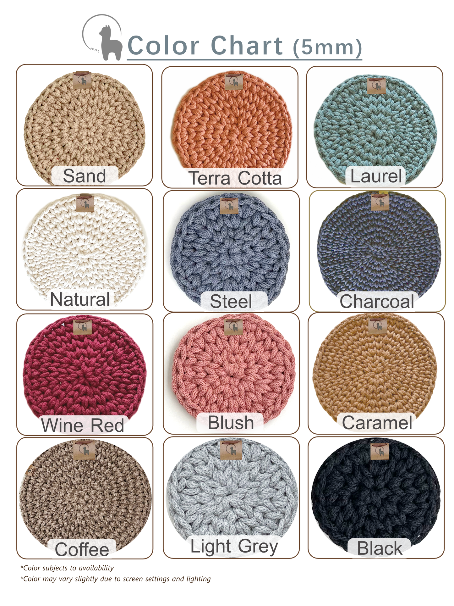 8" Square Crochet Basket - Cotton Napkin Holder & Catch-all Tray