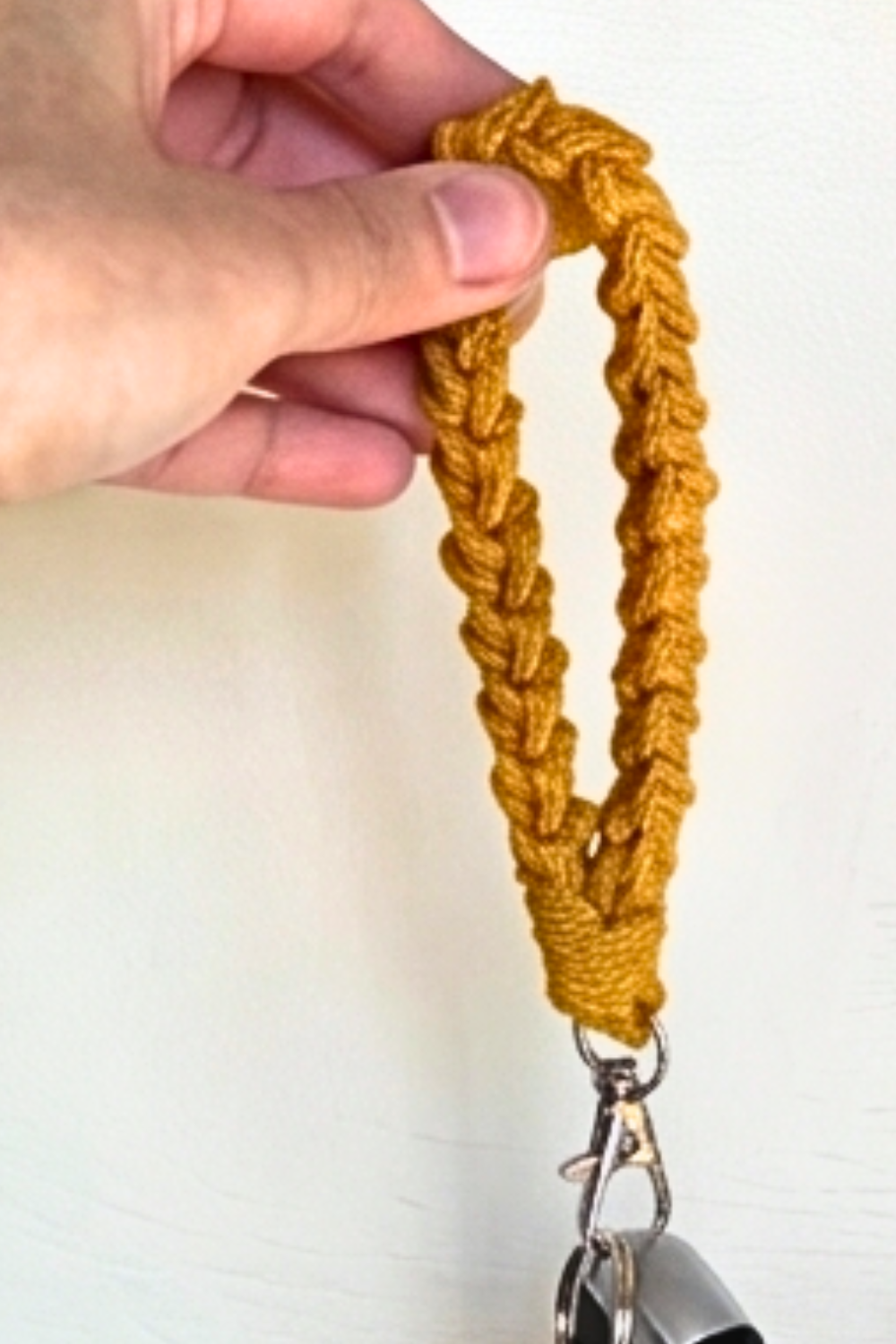 Handmade Crochet Key Fob Wristlet- 2 Length Options