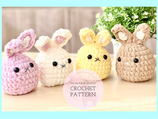Fluffy lil Bunny Crochet Pattern - Instant Download PDF