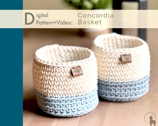 Concordia Basket Crochet Pattern PDF + Video Tutorial