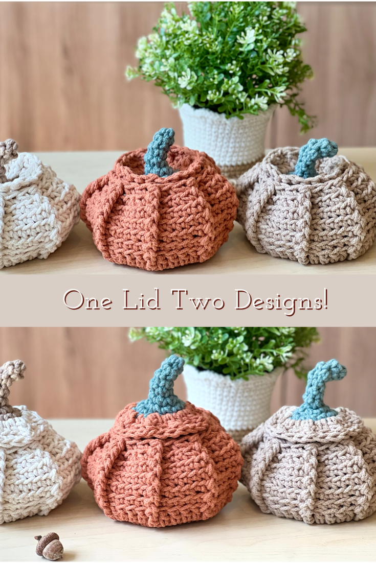 Pumpkin Basket Crochet Pattern - Instant Download PDF