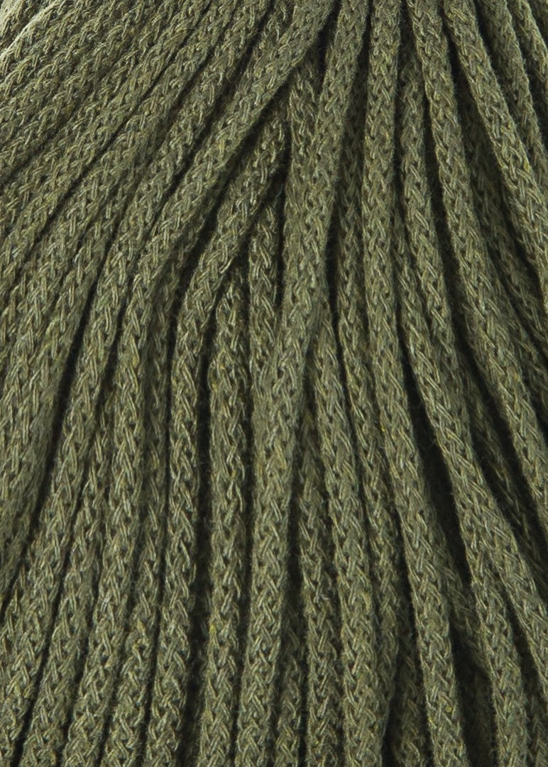 Bobbiny 3mm Braided Cotton Cord (100m/ 108yds) -- AVOCADO -- Macrame & Crochet