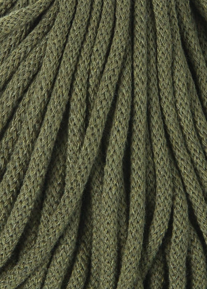 Bobbiny 5mm Braided Cotton Cord (100m/ 108yds) -- AVOCADO -- Macrame & Crochet