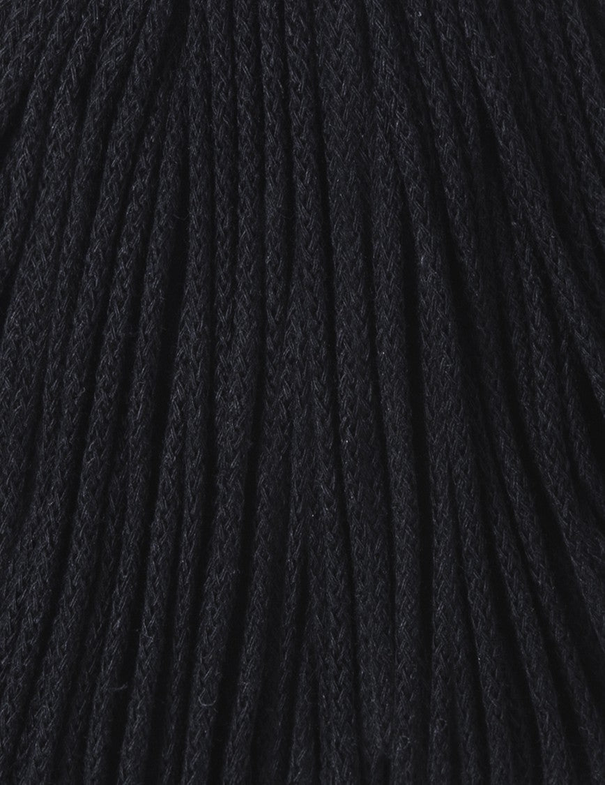 Bobbiny 3mm Braided Cotton Cord (100m/ 108yds) -- BLACK -- Macrame & Crochet
