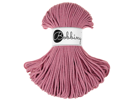 Bobbiny 3mm Braided Cotton Cord (100m/ 108yds) -- BLOSSOM -- Macrame & Crochet