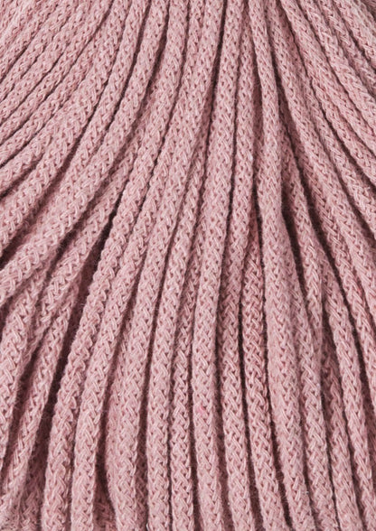 Bobbiny 3mm Braided Cotton Cord (100m/ 108yds) -- BLUSH -- Macrame & Crochet
