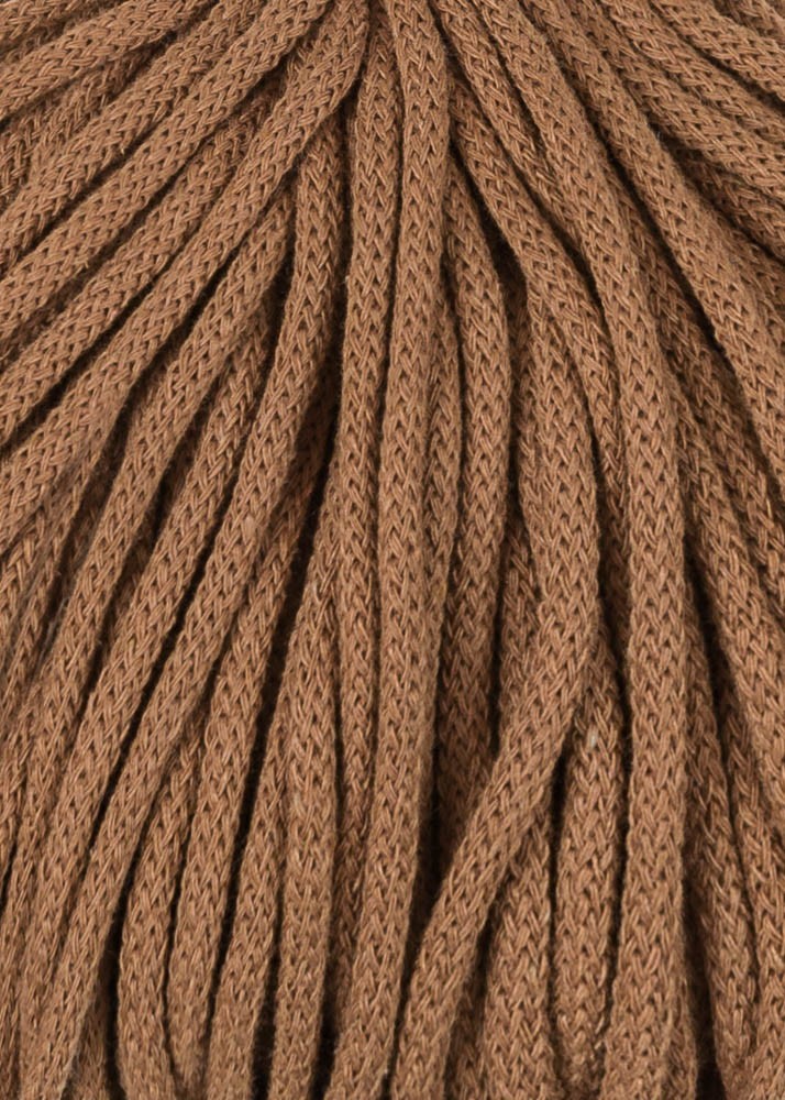 Bobbiny 5mm Braided Cotton Cord (100m/ 108yds) -- CARAMEL -- Macrame & Crochet