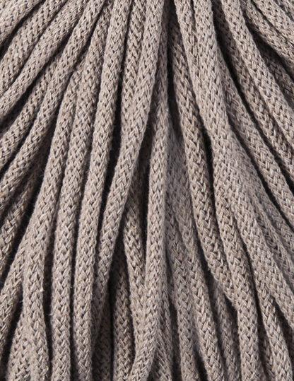 Bobbiny 5mm Braided Cotton Cord (100m/ 108yds) -- COFFEE -- Macrame & Crochet