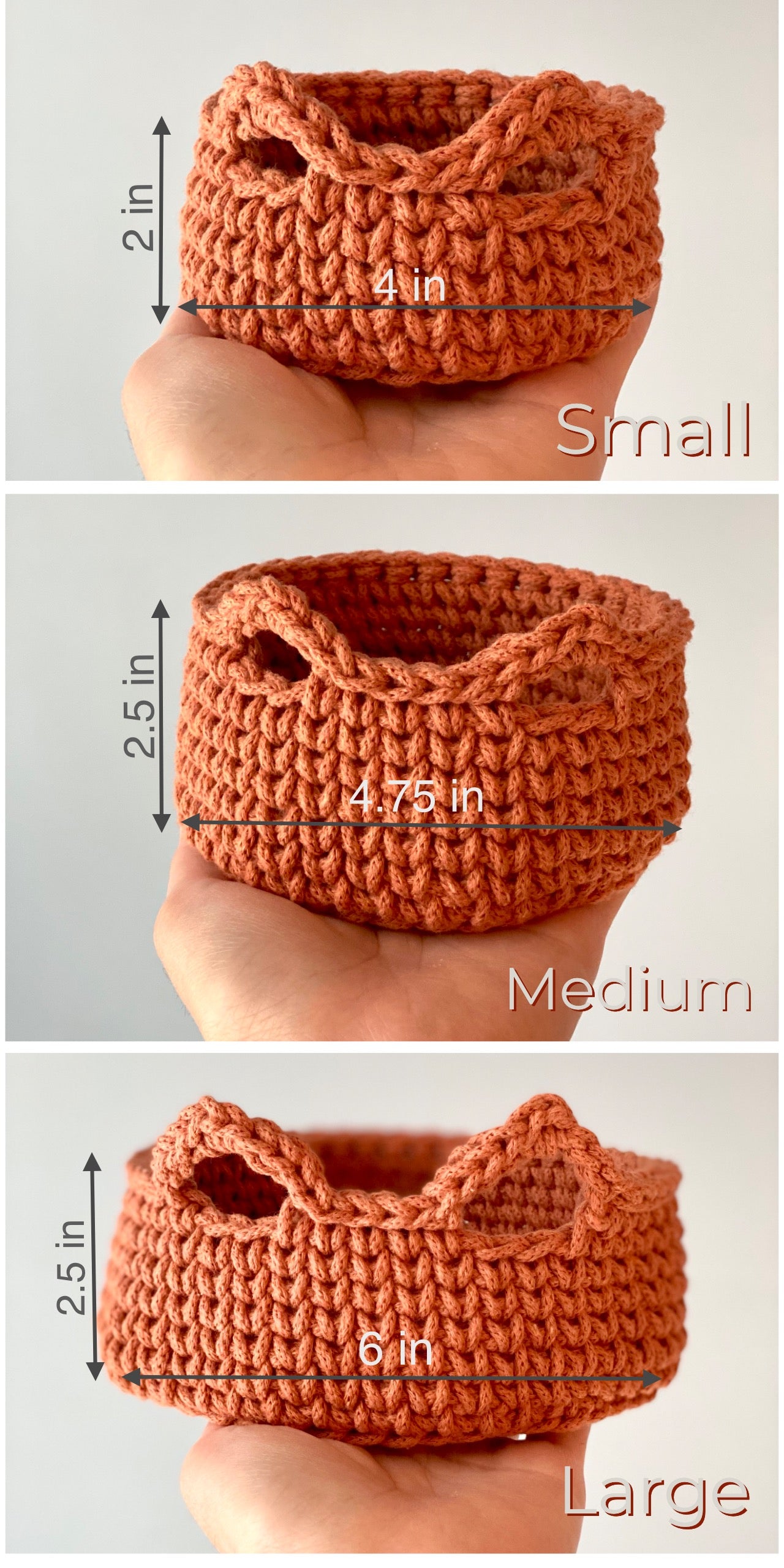 Cat Basket in 3 sizes Crochet Pattern - Instant Download PDF