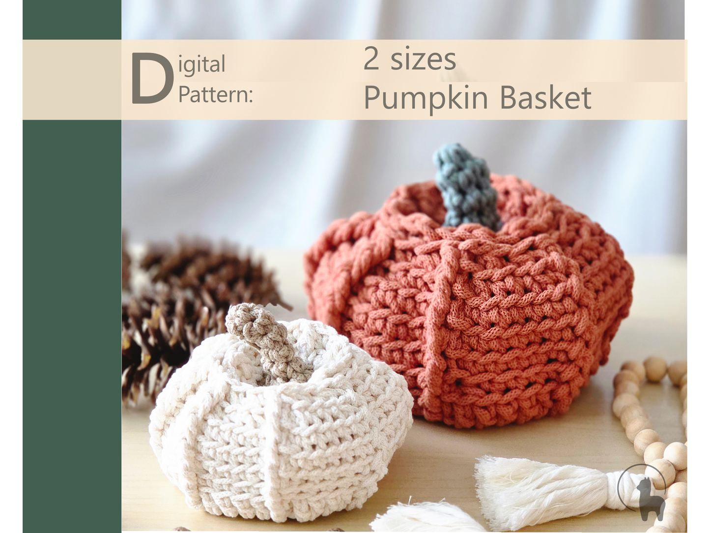 Pumpkin Basket Crochet Pattern - Instant Download PDF