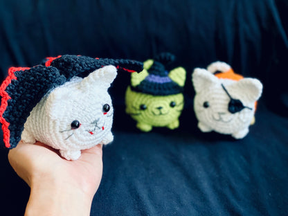 Halloween Costume Kitties Crochet Pattern - Instant Download PDF