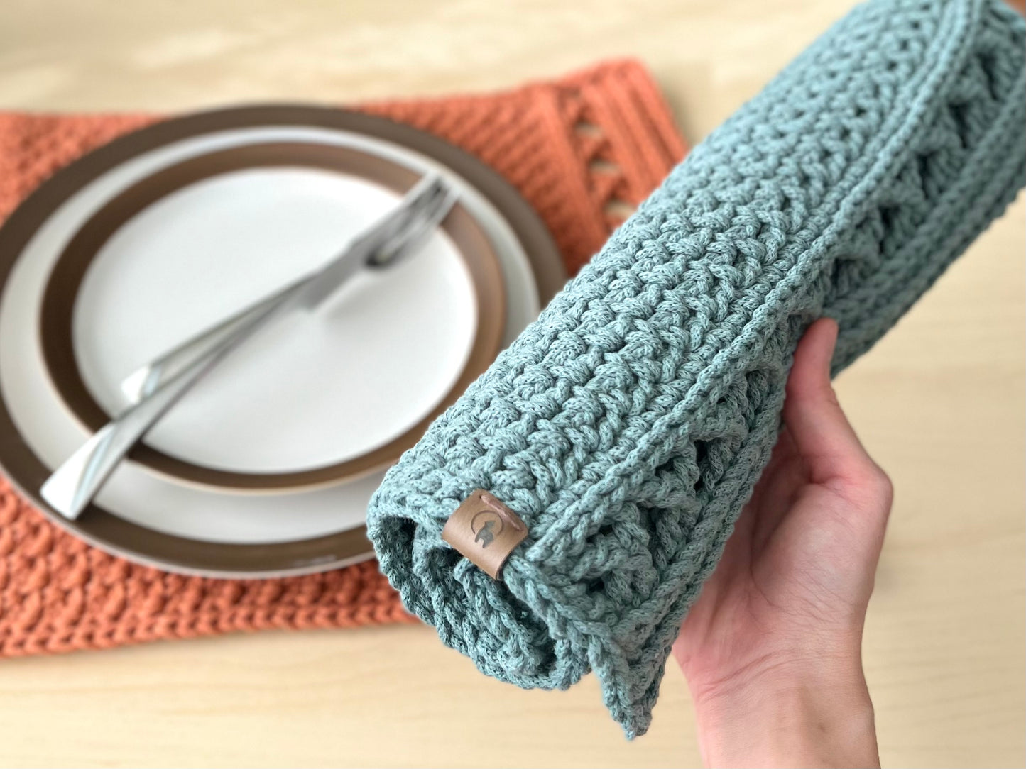 Korsa Placemat Crochet Pattern - Instant Download PDF