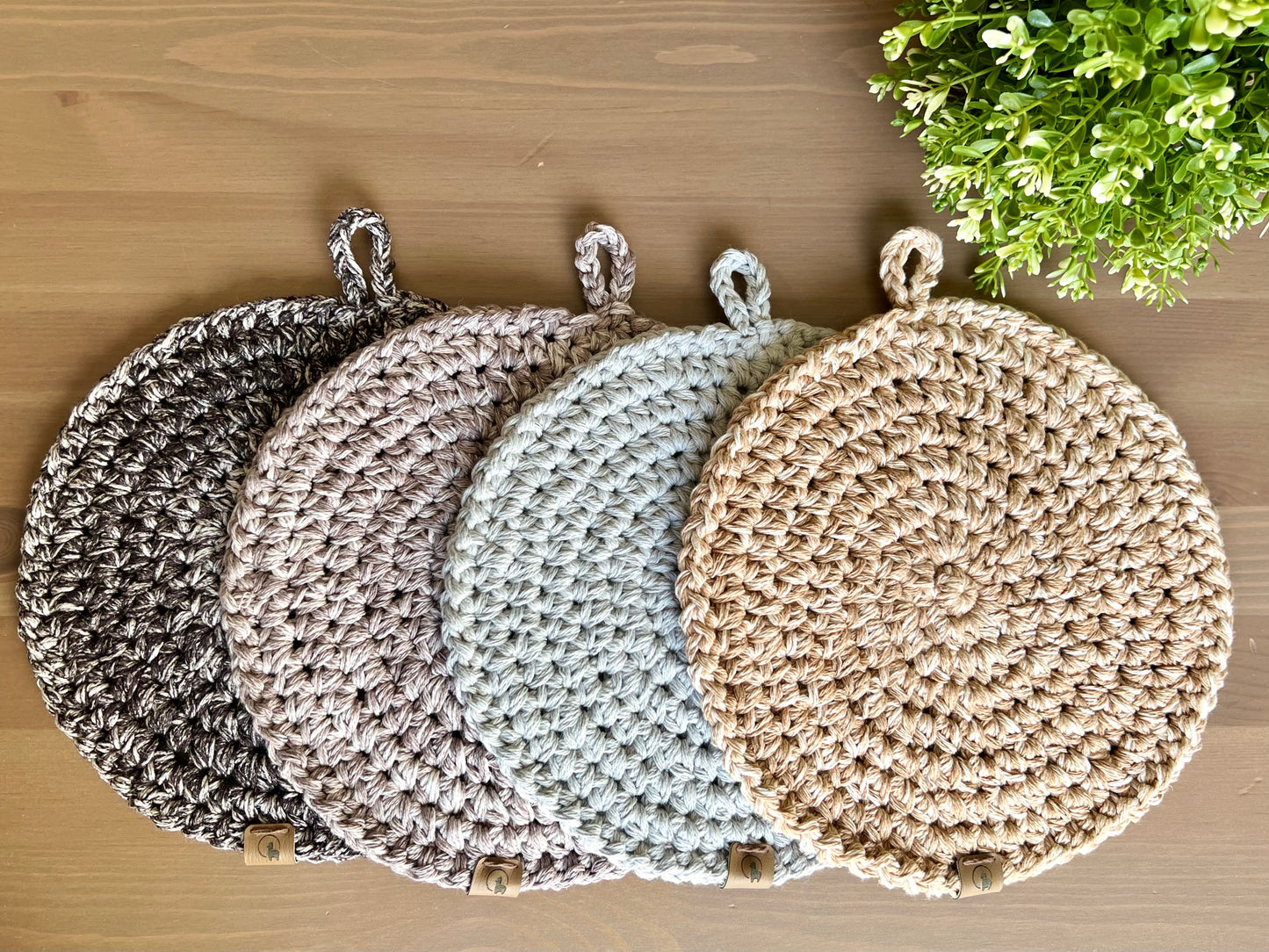 Chunky Rustic Hot Pad Crochet Pattern - Instant Download PDF