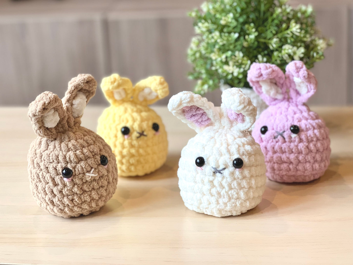 Fluffy lil Bunny Crochet Pattern - Instant Download PDF