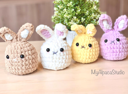 Fluffy lil Bunny Crochet Pattern - Instant Download PDF