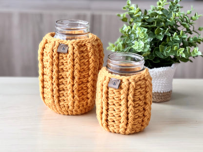Hand-crocheted Mason Jar Cozy (Pint/ Quart)