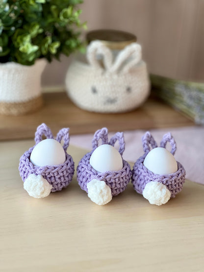 Bunny Egg Basket Crochet Pattern PDF + Video Tutorial